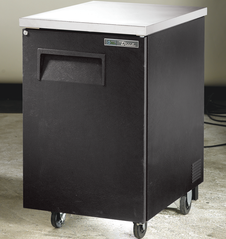Product image #5 for True TBB-1-HC One-Section Back Bar Cooler, 30 Six-Pack / 1 Half Keg Capacity, Solid Hinged Door