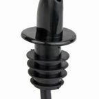 Thumbnail image #1 for New Star Foodservice Inc. 48476 Plastic Liquor Pourers, Black, Collarless, Set of 6 Case of 100