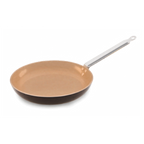 Thumbnail image #1 for Matfer Bourgeat Elite 665232 Ceramic-Coated Nonstick Fry Pan, 12-1/2-Inch, Riveted Stainless Steel Handle, Induction Ready