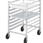 Thumbnail image #5 for Channel Manufacturing 425AKD Half-Height Aluminum End-Load Bun Pan Rack, 9 Full-/18 Half-Pan Capacity, 3-Inch Spacing, with Casters