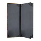 Thumbnail image #2 for Risch Patina PATINA-4V 4.25X11 Copper Hardback 4-View Booklet Menu Cover, Bonded Leather Spine, 4-1/4 x 11 in Case of 25