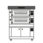 Thumbnail image #1 for Moretti Forni AMALFI AMA0B02P Electric Deck Pizza Oven, 2 Decks, 38 x 29 x 7 in Decks, 12 or 18 in Pizza Capacity