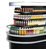 Thumbnail image #5 for Turbo Air TIOM-36RSB-N Open Curved 3-Tier Island Display Self-Serve Refrigerated Merchandiser, 20 Cu. Ft., Black