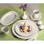 Thumbnail image #2 for Steelite International Homer, Lyrica HL6151000 Round China Saucer, 5-1/2" Case of 3 Dozen