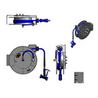 Thumbnail image #2 for T&S Brass B-7143-05 Open Stainless Steel Retractable Hose Reel with 1/2-Inch x 50-Foot Hose and Front-Trigger Water Gun