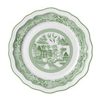 Thumbnail image #1 for Steelite Folio, Porcelain 62549FP810 Round Porcelain Rim Plate, 11-1/4", Scalloped Edge, Willow Green 1 Dozen
