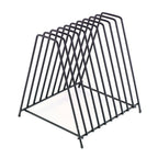 Thumbnail image #1 for Browne USA Foodservice 26099 Cutting Board Storage Rack, 10 Slots, Steel, Black Powder-Coat Finish