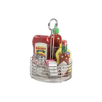 Thumbnail image #1 for G.E.T. 4-81866 Round Stainless Steel Condiment Caddy, 8-1/2" Diameter x 12"H Case of 12