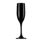 Thumbnail image #1 for Kadra Kitchenware Vikko Decor VD-12295X-B Champagne Glass, 6 oz, Glossy Black Case of 24