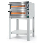 Thumbnail image #2 for Italiana FoodTech, Inc. Compact Pro CP230/2 . Electric 2-Deck Pizza Deck Oven, Stainless Steel, Refractory Stone Decks