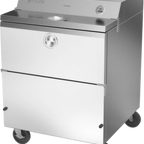 Thumbnail image #1 for Victory Refrigeration VMCF34-1-S-HC School Milk Cooler, Forced Air, Stainless Steel Exterior, Single Access, 34 in W