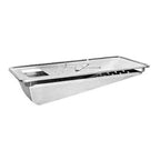Thumbnail image #1 for Atlas Metal AD-GP Carving Station Adapter Plate with Sloped Gravy Pan, Beaded Edge, Fits Standard 12 x 20 in Opening
