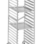 Thumbnail image #5 for Channel Manufacturing 401AN Mobile Aluminum Nesting Bun Pan Rack, End-Load, 20-Pan Capacity, 3-Inch Spacing, 5-Inch Casters