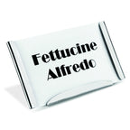Thumbnail image #1 for Steelite DW Haber, Buffet Accessories DW07372SS 18/10 Stainless Steel Blank Card Holder, 3.85"W x 2.35"D
