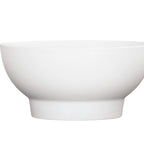 Thumbnail image #1 for Cal-Mil 22485-10-15 Footed White Melamine Serving Bowl, 105 oz., 10" Diameter x 4-3/4"H Case of 6