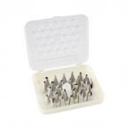 Thumbnail image #1 for CAC China B7DT-26 Stainless Steel Cake Decorating Tip Set, 26 Pieces Case of 48