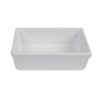 Thumbnail image #1 for G.E.T. Bugambilia IU013CH . . Rectangular Salad Bar Bowl, 76-4/5 oz., Cast Aluminum with Resin Coating, Chocolate, 9-3/4" x 5-3/4" x 3"