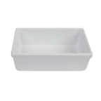 Thumbnail image #1 for G.E.T. Bugambilia IU013G Rectangular Salad Bar Bowl, Gray Cast Aluminum with Resin Coating, 9-3/4" x 5-3/4" x 3"