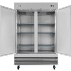 Thumbnail image #6 for Koolmore RIR-2D-SS 54-Inch Two-Section Reach-In Refrigerator, 47 Cu. Ft., Bottom-Mount, Stainless Steel