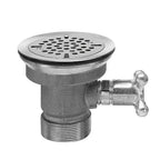 Thumbnail image #1 for Fisher DrainKing 22365 Twist Waste Valve with Vandal-Resistant Flat Strainer and Knob, 3-1/2 in Sink Opening, 1-1/2 or 2 in Drain Outlet