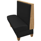 Thumbnail image #1 for Oak Street Ellsworth EL-4842-SGL Single Restaurant Booth, 48"L x 42"H, Upholstered Back and Seat, Oak Engineered Wood