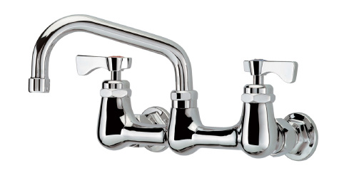 Product image #4 for Krowne Royal Series Backsplash-Mounted Commercial Faucet with 8-Inch Centers and 6-Inch Swing Spout