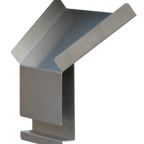 Thumbnail image #1 for Steril-Sil Company SK-RSC Removable Stainless Steel Silverware Chute for Mobile Sinks
