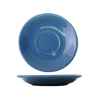 Thumbnail image #1 for International Tableware Cancun CA-36-LB Ceramic Light Blue Saucer, 5-1/8" Round, Rolled Edge Case of 3 Dozen