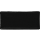 Thumbnail image #1 for G.E.T. GET 140-1-BK Black Rectangular Melamine Plate, 9-1/2" x 4-1/4", Rolled Edge 1 Dozen
