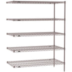 Thumbnail image #1 for Metro Super Erecta SE-1836K4-63-A5 Add-On Wire Shelving Unit, 36"W x 18"D x 63"H, 800 lb. capacity per shelf, 2000 lb. capacity per unit, 1" shelf