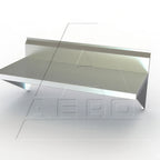 Thumbnail image #1 for AERO Manufacturing 3TWMV-2436 Wall-Mount Stainless Steel Table, 36"W x 24"D, 10" Backsplash, 16 Gauge