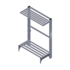 Thumbnail image #1 for Renfro Industries Inc. RISTACFSR48202 Cantilever Shelving, Tubular, 48"W x 20"D x 72"H, 2-Shelf, 2,000 lb Capacity per Section