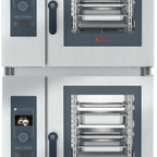 Thumbnail image #1 for Eloma Multimax School Packages ELOMA MULTIMAX 6-11_6-11 3AG DBL K12 Stacked Gas Boilerless Countertop Combi Oven/Steamer, 12-Pan, Programmable