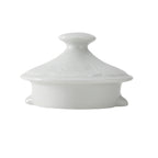 Thumbnail image #1 for Tuxton China Chicago CHT-170L Porcelain Embossed Coffee/Tea Pot Lid for CHT-170 1 Dozen