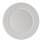 Thumbnail image #1 for Steelite Tria, Simple Plus 6350MP86 12-Inch Round Porcelain Wide-Rim Flat Plate, Oven Safe to 425°F 1 Dozen