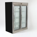 Thumbnail image #1 for Marc Refrigeration GDL-3-30 3-Section Glass Door Freezer Merchandiser, 96 in, 3 Hinged Doors, Stainless Steel, Remote Refrigeration