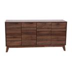 Thumbnail image #1 for Flash Furniture EM-0372-WAL-GG TV Stand, Dark Walnut, 2 Adjustable Shelves, 4 Doors