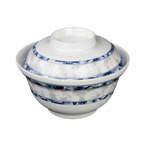 Thumbnail image #1 for Thunder Group Dragon 3201DL Blue Melamine Noodle Bowl, 20 oz., 5-3/4" Diameter Case of 6 Dozen