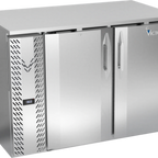 Thumbnail image #1 for Victory Refrigeration VBBN48HC-PT-S Pass-Thru Back Bar Refrigerator, 48"W, 4 Solid Self-Closing Doors, Stainless Steel Exterior