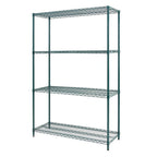 Thumbnail image #1 for GSW WSE-1860 Wire Shelf, 60"W x 18"D, Green Epoxy Coated, with Split Sleeves