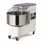 Thumbnail image #1 for AMPTO Mecnosud PK38DUS Spiral Dough Mixer, 2-Speed, 83 lb Dough Capacity, 40 L Stainless Steel Bowl, Timer