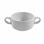 Thumbnail image #1 for G.E.T. Simplicity - EGS DC418-W 10 oz White Melamine Round Bouillon Cup with Two Handles Case of 6