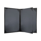 Thumbnail image #2 for Risch Oakmont OM-4V 5.5X8.5 Padded Faux-Leather Menu Cover, 5-1/2" x 8-1/2", Booklet, 4-View Case of 25