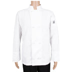Thumbnail image #1 for Chef Revival J050-XL Double-Breasted Chef Jacket, White Poly/Cotton, X-Large, Long Sleeve