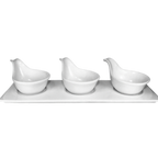 Thumbnail image #2 for International Tableware FA-409 Porcelain Handled Bowl, 3 oz, 4-3/4" Diameter 1 Dozen