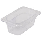 Thumbnail image #1 for Stanton Trading FP-1902 1/9 Size Clear Polycarbonate Steam Table Food Pan, 2.5" Deep Case of 48