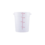 Thumbnail image #1 for CAC China FS2P-4T Round Polypropylene Food Storage Container, 4 qt, Translucent Case of 12