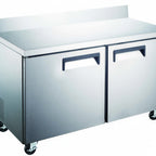 Thumbnail image #1 for Drago DRWT48R 2-Door Worktop Refrigerator, 12 cu. ft., Stainless Steel Interior and Exterior, 47.2"W