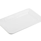 Thumbnail image #1 for TableCraft Products 11772 Rectangular Melamine Serving Platter, White, 13" Case of 6