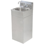Thumbnail image #1 for IMC/Teddy CSB Freestanding Hand Sink with Full-Size Floor Base, 14"W x 10"D, 5" Deep Bowl, 8" Backsplash, Faucet Included